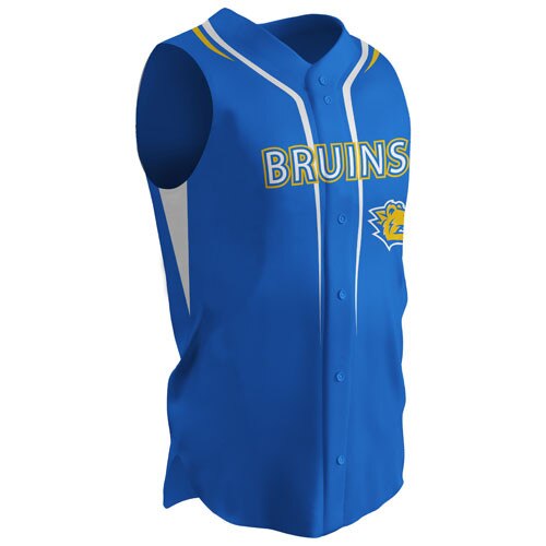 Champro Fitted Full Button Vest Jersey - JUICE