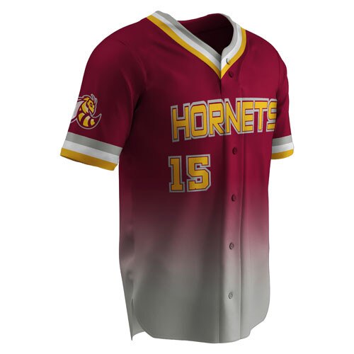 Champro Faux Full Button Jersey - JUICE