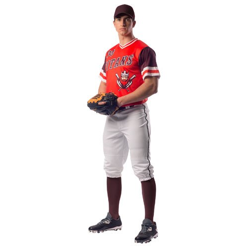 Champro Active Cloth Short Sleeve V Neck Jersey - JUICE