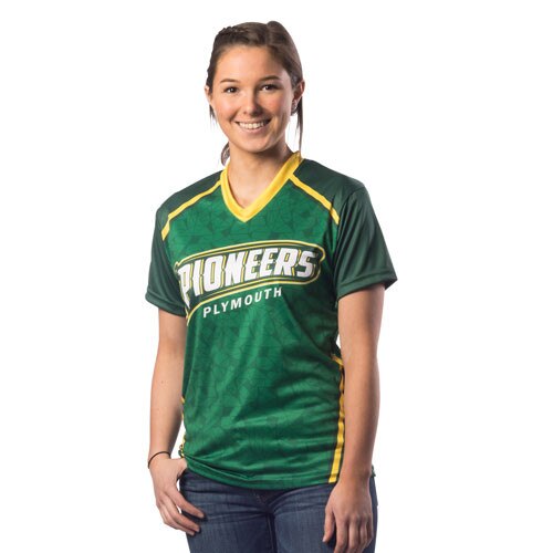 Champro Women's V Neck Short Sleeve Jersey - JUICE