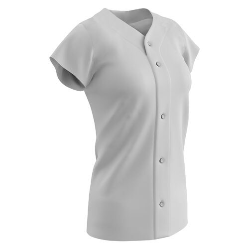 Champro Women's Full Button Cap Sleeve Jersey - JUICE