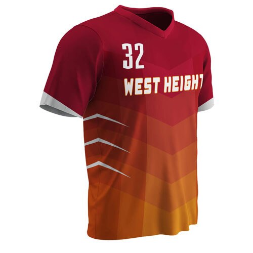 Champro V Neck T Shirt - SPLASH