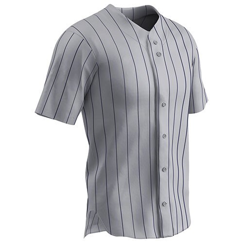 Champro Ace Pro Style Button Front Jersey Pinstripe
