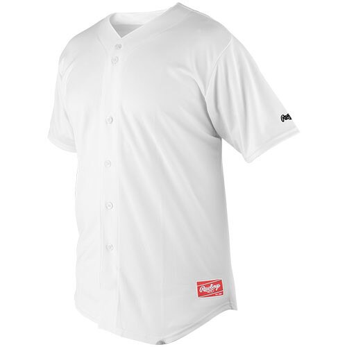 Rawlings Plated Plus Men's Full Button Jersey