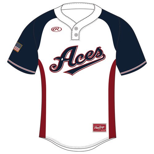 Rawlings HRD2B 2-Button Pullover Jersey