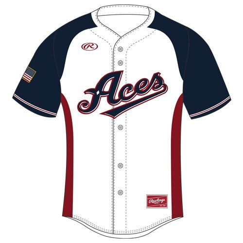 Rawlings HRDFB Full Button Front Jersey
