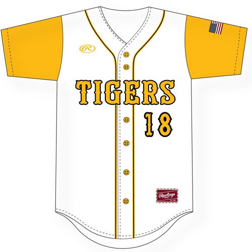 Rawlings CS10CVF Full-Button Front Jersey