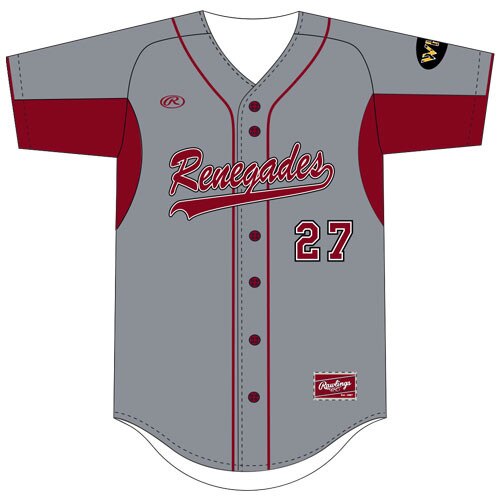 Rawlings ADBPJ13VF Full Button Front Jersey