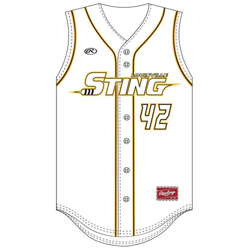 Rawlings BBSSVF Sleeveless Full Button Front Jersey