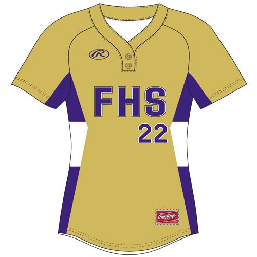 Rawlings WHA2B 2-Button Pullover Jersey