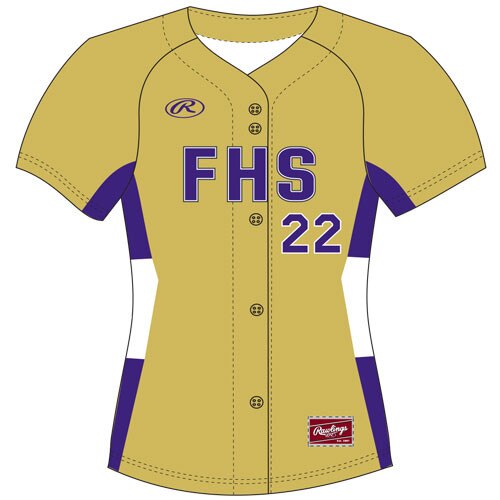 Rawlings WHAFB Full Button Front Jersey