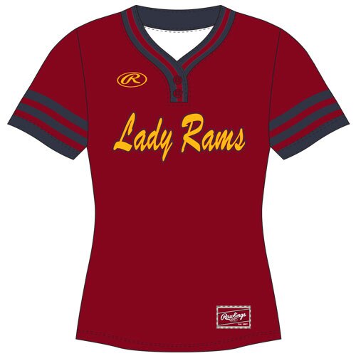 Rawlings WOAK2B 2-Button Jersey