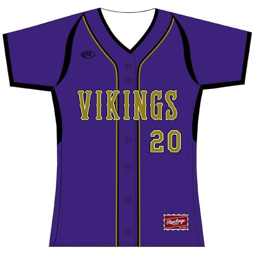 Rawlings CWMFFVF Full Button Jersey