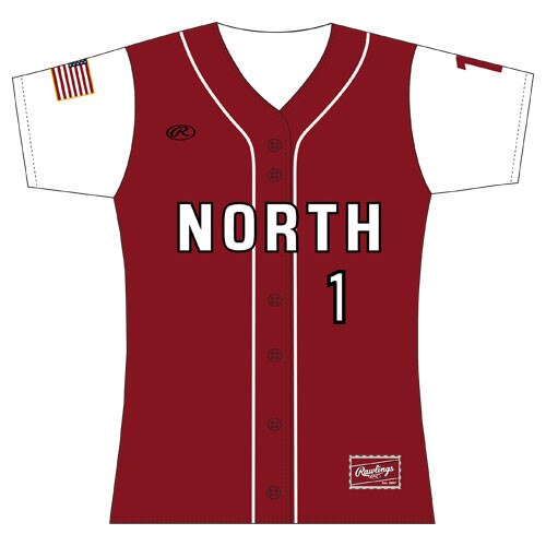 Rawlings FXCFJVF Full Button Front Jersey