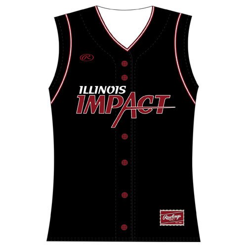Rawlings FXCFJSLVF Sleeveless Full Button Front Jersey