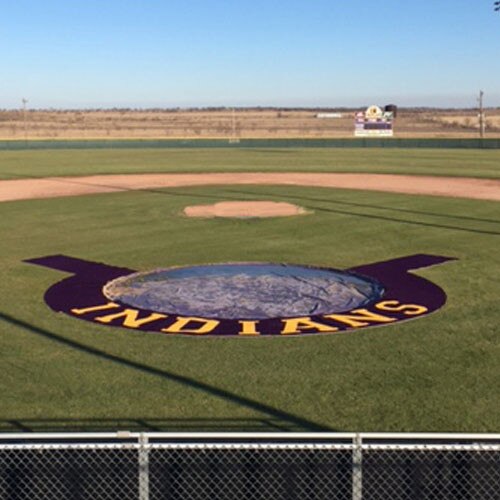 5' Home Plate Halo with Wings and Shock Pad for Baseball & Softball Fields