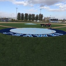 Artificial Turf 5' Home Plate Halo with Shock Pad from On Deck Sports