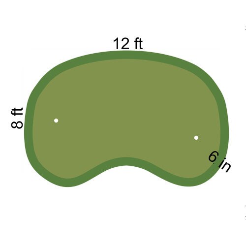Indoor Putting Green Surface with Fringe