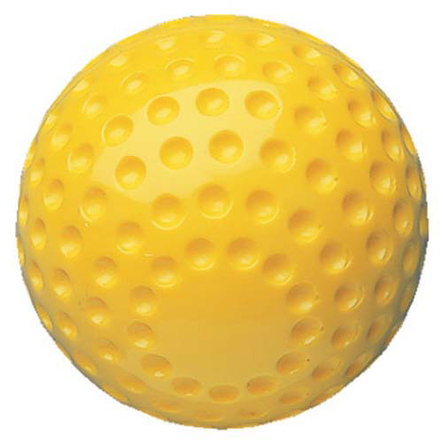 12" Dimpled Yellow Softball from On Deck Sports