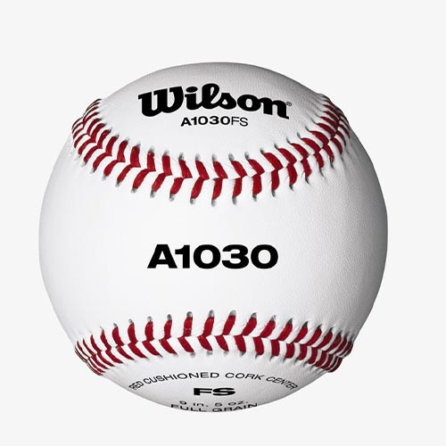 One Dozen Wilson A1030BFS Flat Seam High School Practice Baseballs from On Deck Sports