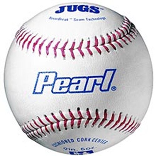 Four Dozen Jugs Pearl Leather Pitching Machine Baseballs in Bucket