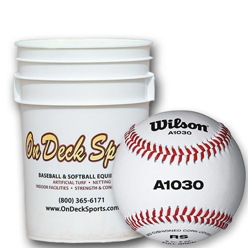Wilson A1030B Bucket Raised Seam High School Practice Baseballs (5 Dozen)