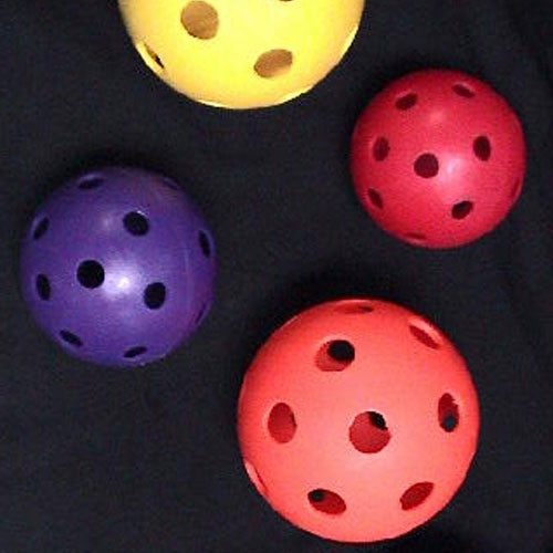 Set of Six Colored Whiffle Baseballs from On Deck Sports