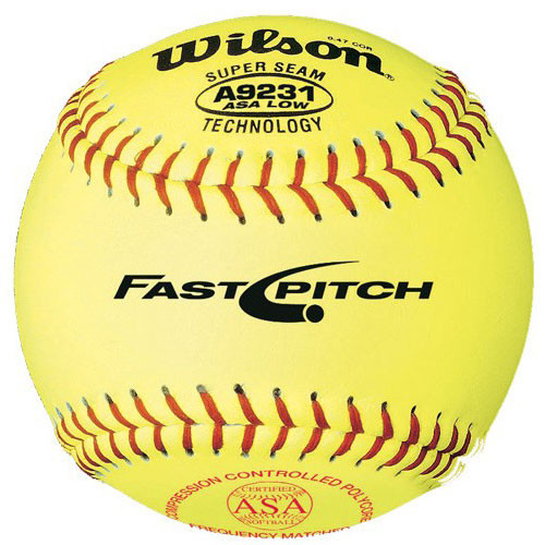 11" Wilson A9231 Softballs from On Deck Sports