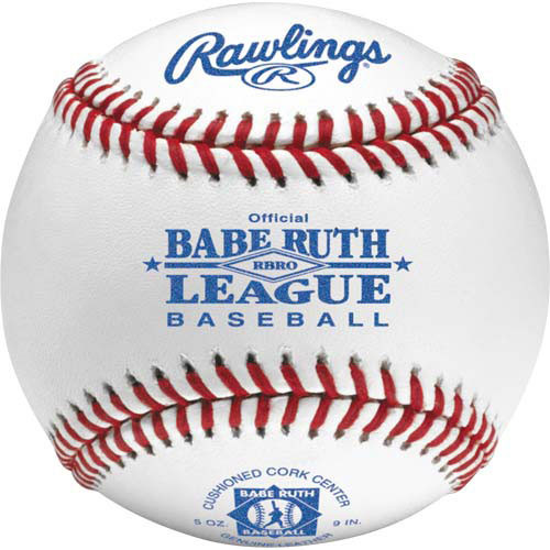 One Dozen Rawlings RBRO Raised Seam Babe Ruth League Baseballs
