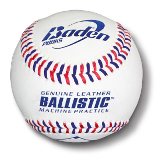 Baden Ballistic Leather Pitching Machine Baseballs from On Deck Sports
