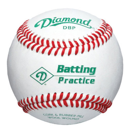 One Dozen White Diamond Batting Practice Baseballs from On Deck Sports