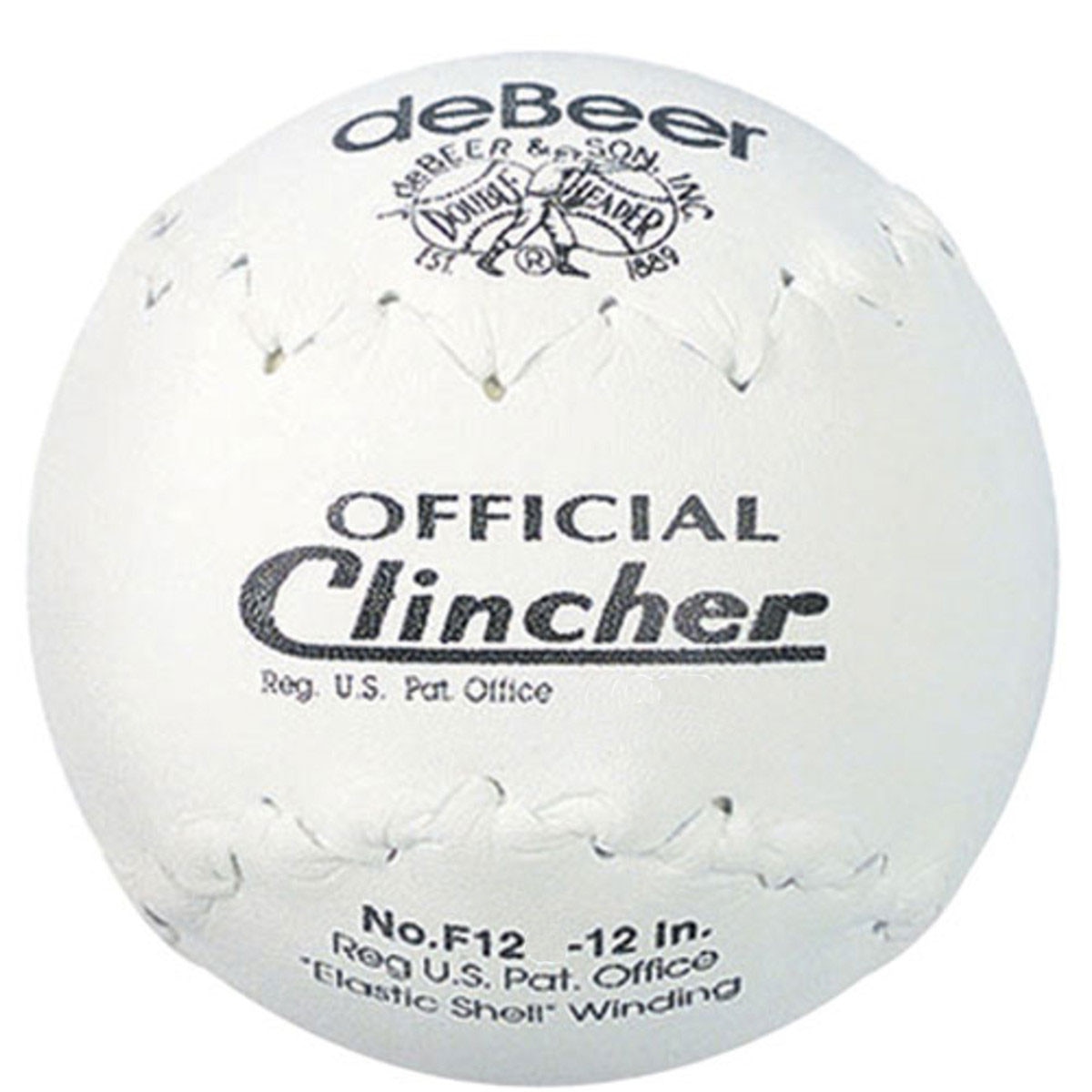 12" DeBeer Official Clincher Softball from On Deck Sports