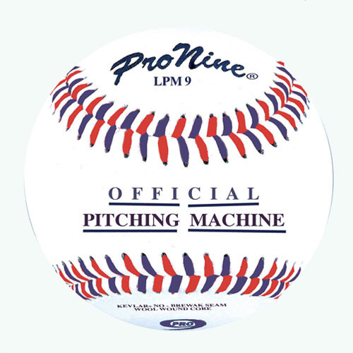 One Dozen Pro Nine LPM9 Leather Pitching Machine Baseball from On Deck Sports