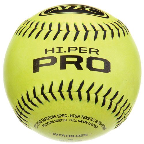 One Dozen Yellow ATEC HI.PER Pro Softballs from On Deck Sports