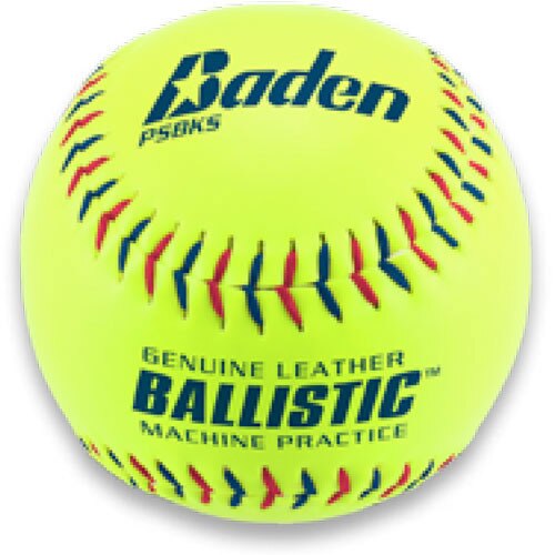 One Dozen Baden Ballistic Yelllow Softballs from On Deck Sports