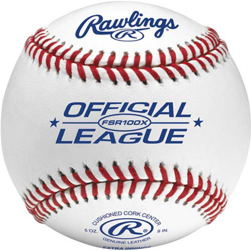 One Dozen Rawlings FSR100X Flat Seam High School Practice Baseballs from On Deck Sports