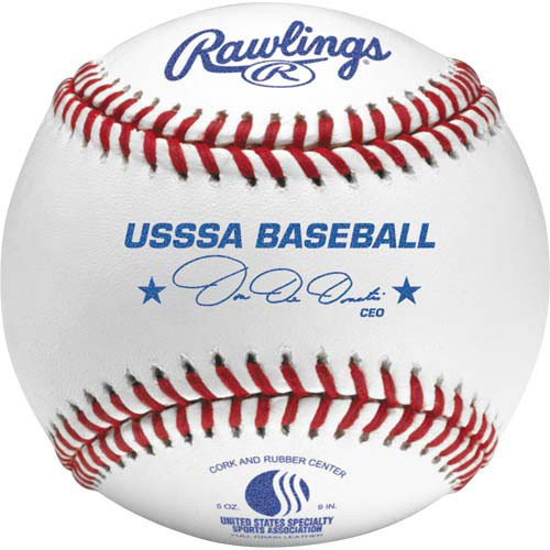 One Dozen Rawlings ROLBUSSSA Raised Seam USSSA Junior Official Baseballs