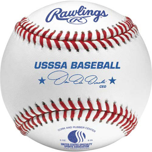 Rawlings ROLB1USSSA Raised Seam USSSA Junior Official Baseballs from On Deck Sports
