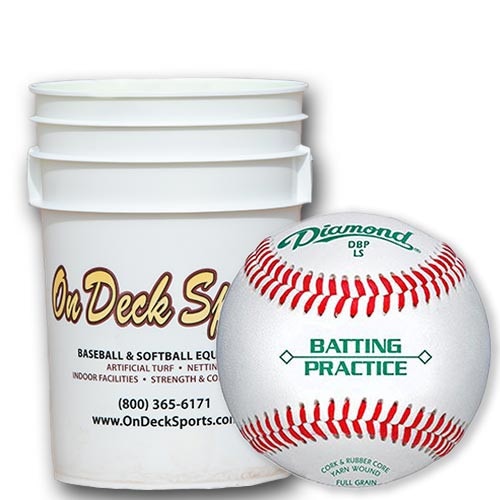 Diamond Batting Practice Baseballs 5 Doz | Practice Baseballs | On Deck ...