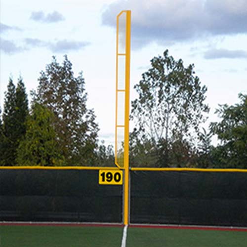 20 Collegiate Foul Poles Yellow White Orange Color On Deck Sports