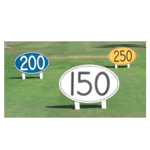 Horiztonal Yardage Markers
