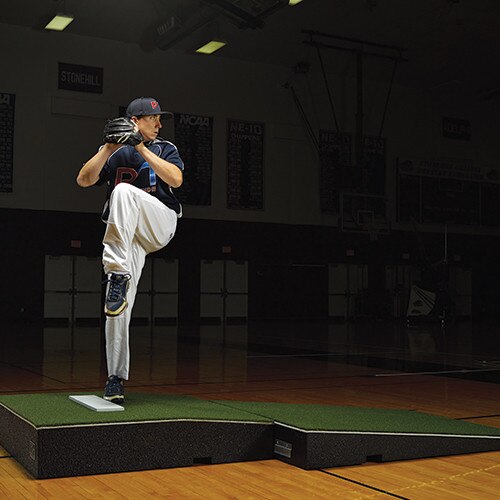 ProMounds Professional Two-Piece Pitching Mound with Green Turf