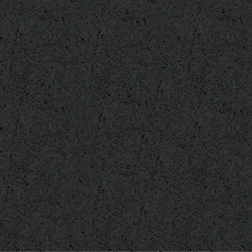 Rubber Flooring Roll - Black - 8mm