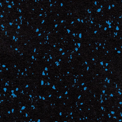 Rubber Flooring Roll with Blue Fleck - 8mm