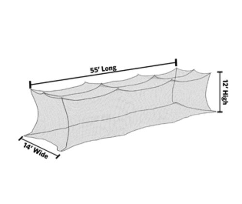 12' x 14' x 55' Premium Nylon Batting Cage Net