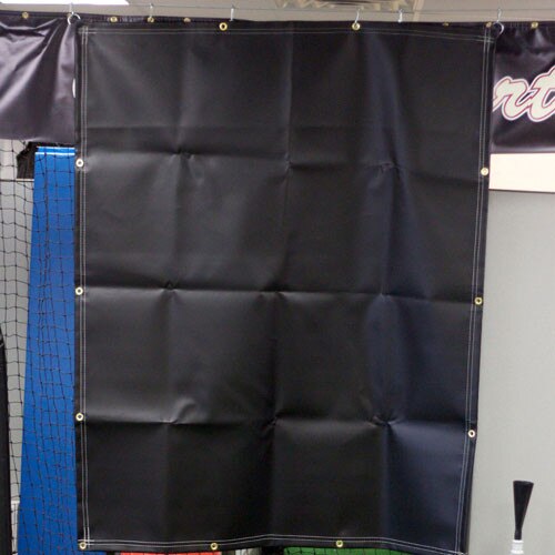 12' x 12' 40 oz Black Vinyl Backdrop