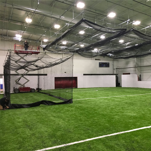 Black Widdow E Ceiling Retractable Batting Cages