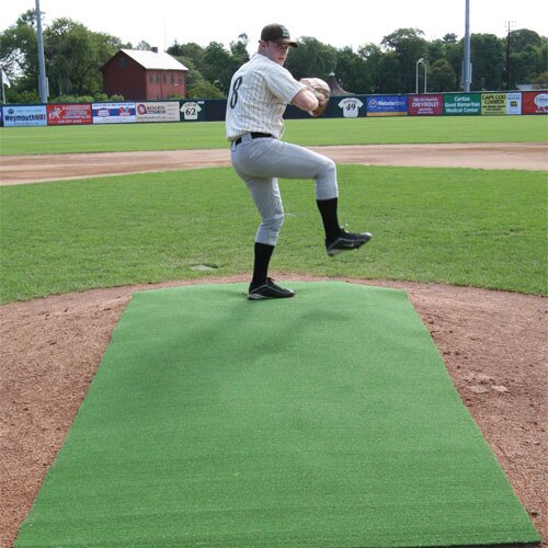 Green Turf Pitching Mats For Baseball Softball