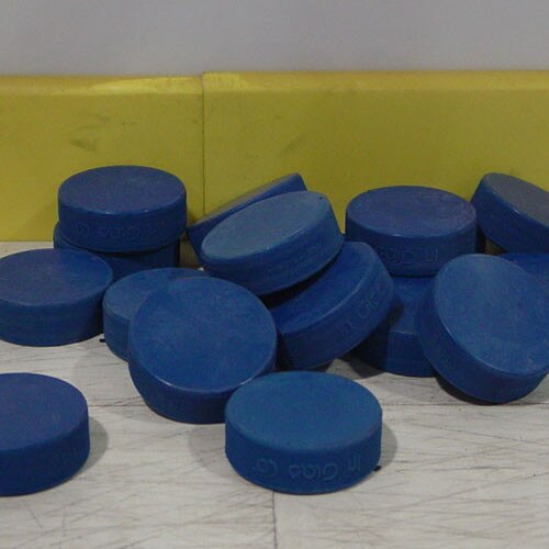 1 Dozen Blue Ice Hockey Pucks