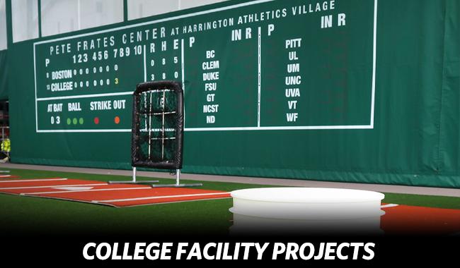 Facility Feature: College Batting Cage Facility Projects
